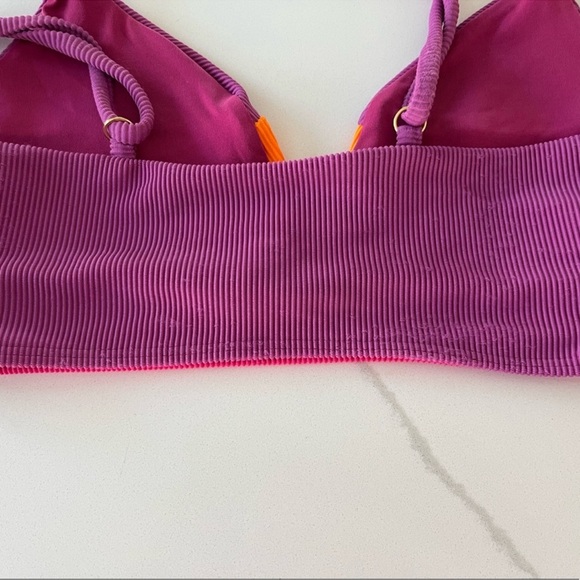 Beach Riot Alexis Rib Colorblock Bikini Top NWOT - Picture 8 of 9